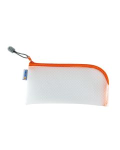 HERMA Etui Mesh Bag 23 x 11 cm, Orange/Weiss