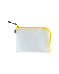 HERMA Etui Mesh Bag 26 x 20 cm, Gelb/Weiss