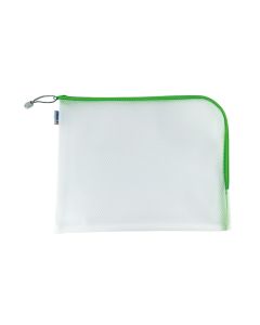HERMA Etui Mesh Bag 36 x 28 cm, Grün/Weiss