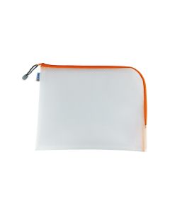 HERMA Etui Mesh Bag 36 x 28 cm/ Orange/Weiss