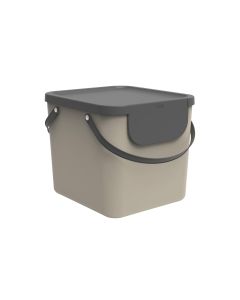Rotho Recyclingbehälter Albula 40 l, Cappuccino