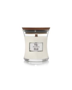 Woodwick Duftkerze White Teak medium Jar