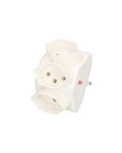 Max Hauri Mehrfachstecker 3, Weiss