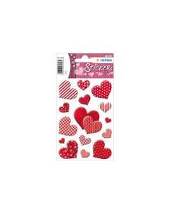 Herma Stickers Motivsticker Herzen Blümchen 45 Stück Rot