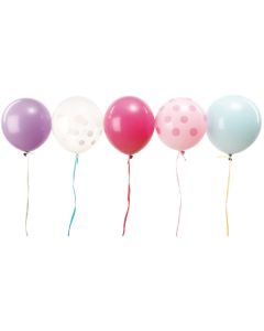 Rico Design Luftballon Ø 30 cm, 12 Stück, Pastellmix