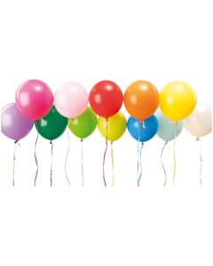 Rico Design Luftballon Ø 30 cm, 12 Stück, Mehrfarbig