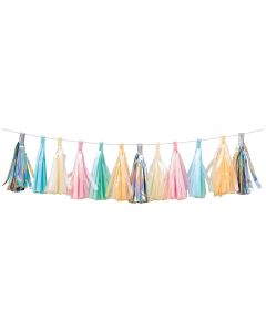 Rico Design Girlande Quasten 2 m, Mehrfarbig
