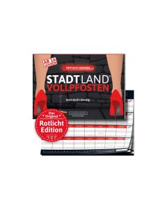 Denkriesen Partyspiel STADT LAND VOLLPFOSTEN – Rotlicht Edition