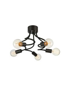 Markslöjd Deckenleuchte Medusa 5L 5x E27, Schwarz