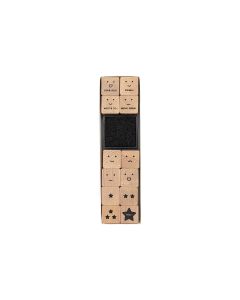 Rico Design Stempelset Lehrer Smiley, Beige
