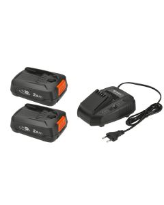 GARDENA Akku und Ladegerät P4A 2 x PBA 18 V/45 + AL 1830 CV