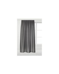 Casa Leon Verdunklungsvorhang mit Faltenband 135 cm x 245 cm, Grau