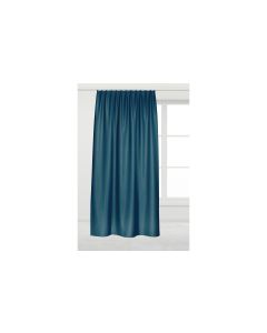 Casa Leon Verdunklungsvorhang mit Faltenband 135 cm x 245 cm, Blau