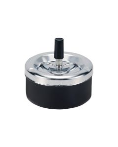 Dameco Aschenbecher mit Schleuderdeckel, Schwarz