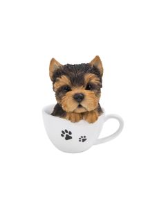 Vivid Arts Dekofigur Yorkshire Terrier Welpe in Tasse