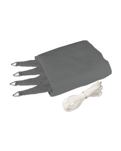 Windhager Sonnensegel 400 cm, Quadratisch, Grau
