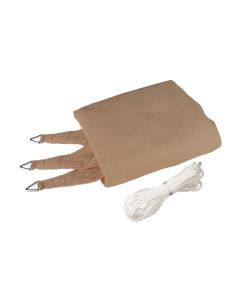 Windhager Sonnensegel 500 cm, Dreieck, Schilf