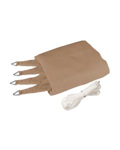 Windhager Sonnensegel 500 cm, Quadratisch, Schilf