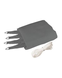Windhager Sonnensegel 500 cm, Quadratisch, Grau