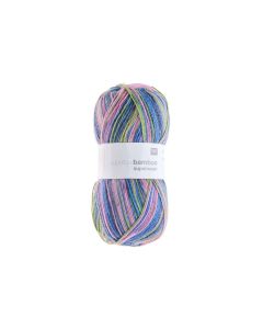 Rico Design Wolle Bamboo für Socken 4-fädig, 100 g, Blau; Grün