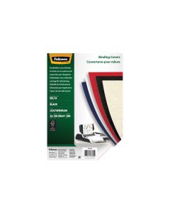 Fellowes Einbanddeckel Lederstruktur A4, 250 g/m², 100 Stück, Schwarz