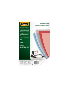 Fellowes Einbanddeckel A4, 150 µm, 100 Stück, Glatt, Transparent