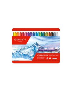 Caran d'Ache Wachsmalstifte Neocolor 2 wasservermalbar, 40 Stück