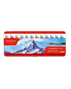 Caran d'Ache Wasserfarbe Gouache Studio 12 Tuben