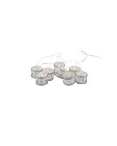 Sirius LED-Lichterkette Elly Trommel, 8 LED, 1.5 m, Silber