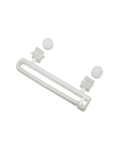 Gardinia Schlaufengleiter mit X-Gleitern und Rollen Weiss, 10 Stück