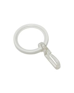 Gardinia Vorhangring mit Gleiteinlage Weiss, 10 Stück