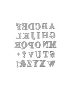 Creativ Company Stanzschablone 2 x 1.5 - 2.5 cm, Alphabet