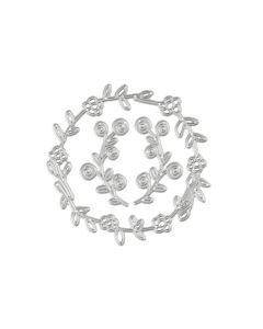 Creativ Company Stanzschablone 10.2 x 10 cm, Blumenkranz