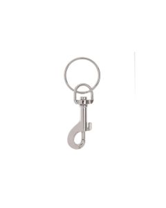 Glorex Schlüsselanhänger mit Karabiner, Ø 30 mm, Silber