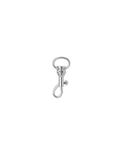 Glorex Anhänger mit Karabiner, Ø 34 mm, 3 Stück, Silber