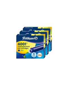Pelikan Tintenpatrone TP/6/3B Königsblau, 3 Pack