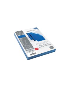 Exacompta Einbanddeckel Chromolux 250 g/m², 100 Stück, Blau