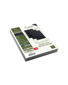 Exacompta Einbanddeckel Evercover 270 g/m², 100 Stück, Schwarz