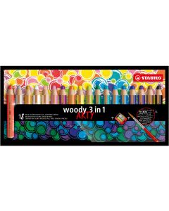 STABILO Farbstifte woody 3in1 Arty 18er Etui