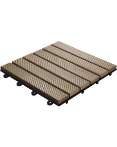 Florco Balkon-& Terrassenplatten Esche, 6 Latten 30 x 30, 6 Stk.