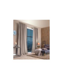 Stotz Decor AG Nachtvorhang mit Faltenband Samedan 135 cm x 145 cm, Natur