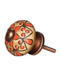 Tranquillo Möbelgriff handgemacht, Ø 4 cm, Mehrfarbig, Bronze