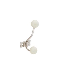 Tranquillo Wandhaken 2-fach, Retro, Weiss