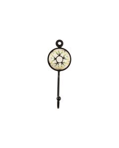 Tranquillo Wandhaken handbemalt Beige/Schwarz