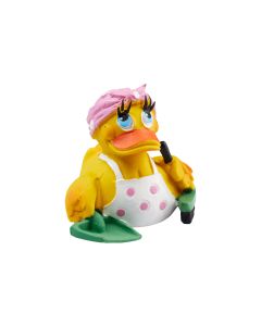 Lanco Badeente Putzfrau, 9 cm