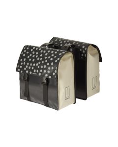 BASIL Doppelseitentasche Urban Load Schwarz reflective/Weiss