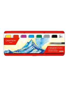 Caran d'Ache Wasserfarbe Gouache Studio 9-teilig
