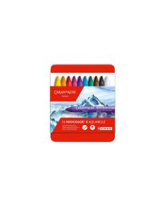 Caran d'Ache Wachsmalstifte Neocolor 2 wasservermalbar, 10 Stück