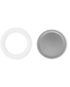 Bialetti Dichtung & Filterplatte zu New Moka Induktion, 2 Tassen