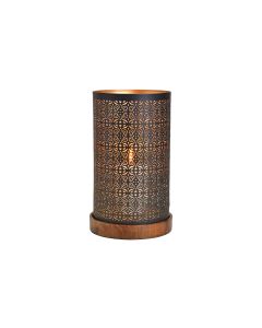 G. Wurm Windlicht aus Metall, 28 cm
